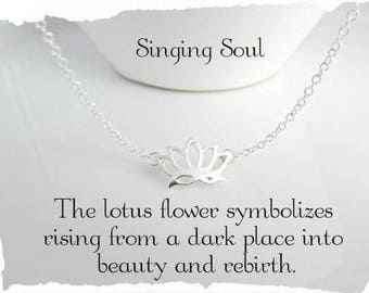Lotus Flower necklace, Reiki Jewelry, yoga jewelry, Zen necklace, Bohemian necklace, lotus, meditation jewelry, meditation necklace