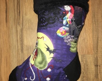 Custom made to order-Christmas stockings-Christmas stockings-home decor-holiday stocking-nightmare before Christmas-NBC