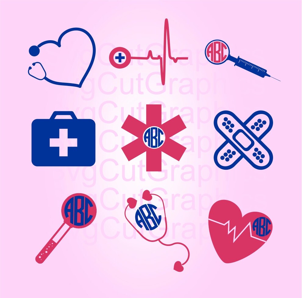 Download Medical Monogram SVG Files Doctor SVG Files Nurse Svg Svg