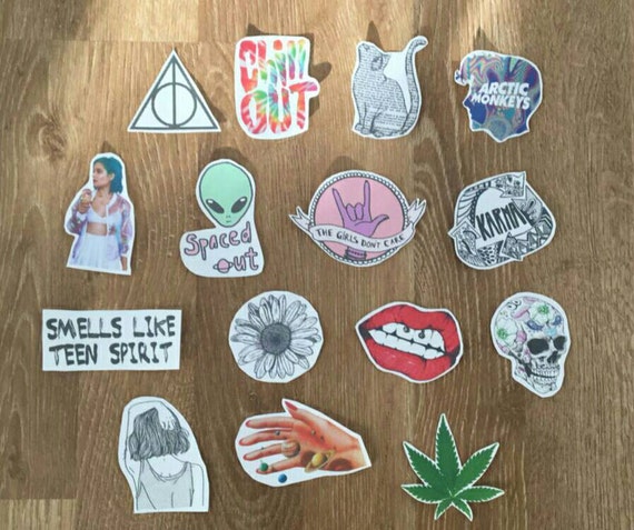 15 stickers tumblr/grunge/indie style by SparklingStuffStudio