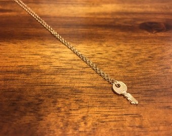 Key Necklace - Small Key Necklace - Tiny Key Necklace - Key Jewelry - Key Pendant - Key Charm - Major Key - Key to My Heart
