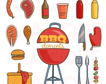 Barbeque clipart | Etsy