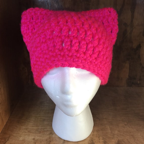 The Notorious P.U.S.S.Y. Pink Pussy Hat // beanies // Pink Pussy Project // Protest Hat