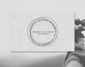 Circle Photography Logo. Logos and Watermarks. Photographer. Circle Logo. Premade Logo. P06.