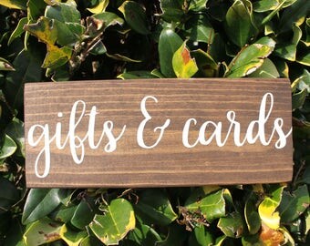 Gifts and Cards Sign| Wedding Gifts sign| Wood Wedding Cards Sign| Rustic Wedding Decor| Wedding Decor| Spring| Summer