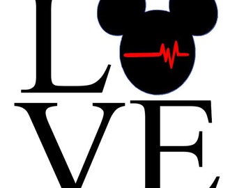 Download Disney heartbeat svg | Etsy
