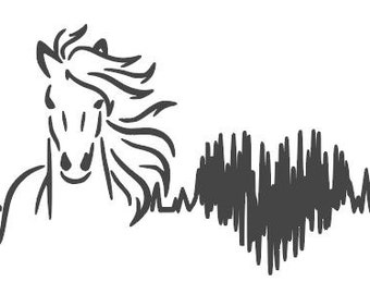 Download Horse monogram svg | Etsy