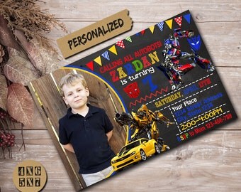 Transformers Invitation / Transformers Birthday Invitation / Transformers Party / Transformers Invite / Transformers Birthday / Transformers