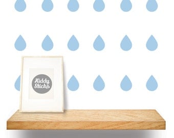 Raindrop Confetti Wall Stickers / Decals - 2 Sizes & 21 Colours Available - FREE UK POSTAGE