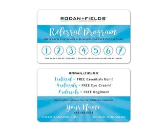 Rodan + Fields Referral Cards WHITE