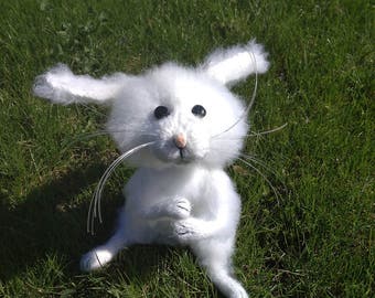 Rabbit Stuffed animal Rabbit gift Plush bunny Easter souvenir Rabbit doll White rabbit Gift for her Bunny Cute bunny Easter rabbit Gift toy