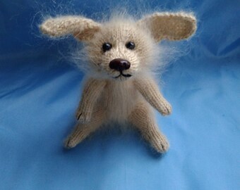 Plush puppy For dog lovers Stuffed Dog toy Miniature dog Sculpture dog Animal funny toy Gift for dog lover Handmade Animal beige Woodland