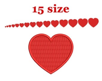 Heart Embroidery design. Mini heart Embroidery design. Love design. Heart shapes. Valentines day. Machine Embroidery Design.