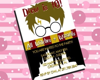 Harry Potter Birthday Invitation