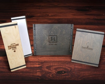 Bandview™ Menu Holders with Logo. 25-Pack