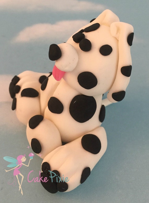 Dalmatian Dog Fondant Cake Topper. Edible Figures. Cake Decoration. Birthdays from ...