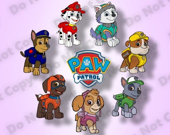 paw patrol print and cut svg free