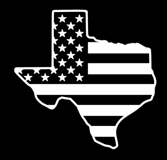 Texas American flag pledge of allegiance vinyl truck window