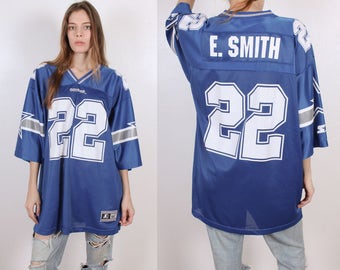 Vintage Starter Jersey Dallas Cowboys // 90s Emmit Smith 22 NFL Football Shirt - Extra Large xl 52