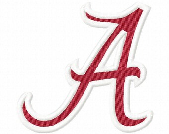 Alabama Embroidery Design,Alabama, Alabama University, Crimson Tide, Crimson Embroidery, Football Embroidery, Machine Embroidery