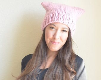Pussy Hat, Pink Pussy Hat, Pink Cat Hat, Pussy Hat Project, Cat Hat, Super Cat Hat, Donations Made to PP