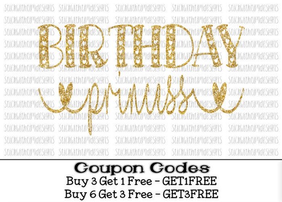 Birthday Princess Svg Birthday Svg Birthday girl svg Princess
