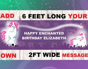 Unicorn Banner, Magical Birthday Banner, Unicorn Birthday Banner,