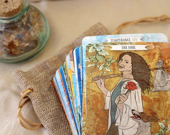 W.S. Tarot, Tarot deck, Tarot cards, Card game, Card readings, illustrated cards, Deck of cards, Fortune telling, Spiritual cards,