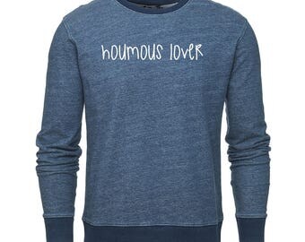 Bio "HUMMUS LOVER", vegan Sweatshirt cotton Sweatshirt