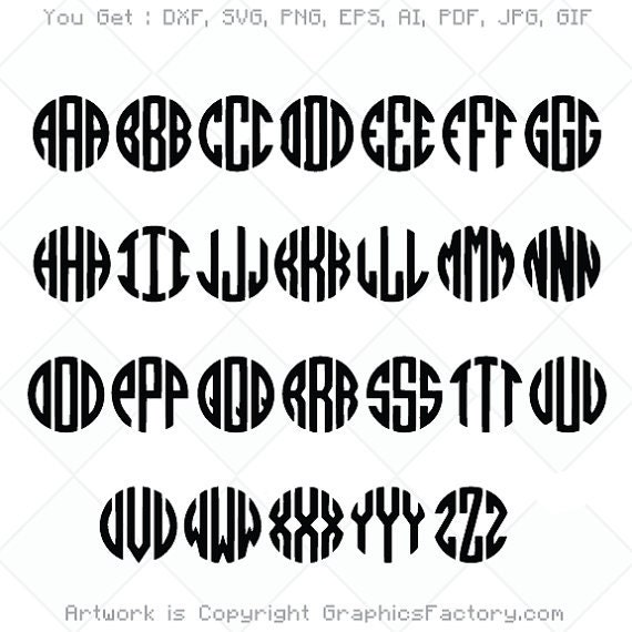 Download svg Monogram font Files svg initials SVG Cut Files svg