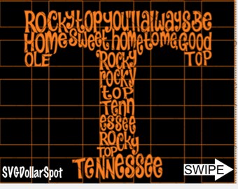 Rocky Top SVG - READ Details - The Real Tennessee T - Personal Use ONLY - Silhouette File - Cut File