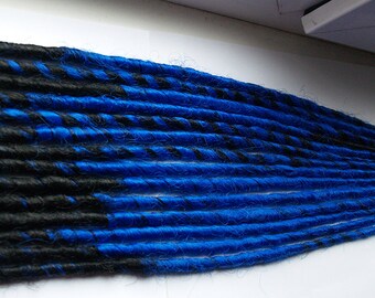 Single ended dreads Blue Dreads Synthetic Dreadlocks Synthetic dreads Double ended dreads Fake dreadlocks Hair extensions dreads Braids