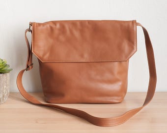 Leather Shoulder Bag, Woman Tan Leather Handbag, Messenger Bag Woman, Shoulder Bag, Leather Messenger Bag, Woman Handbag, Shoulder Purse