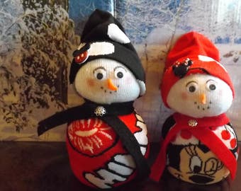 Minnie Mouse Sash, Mom-Pop Snow Couple!