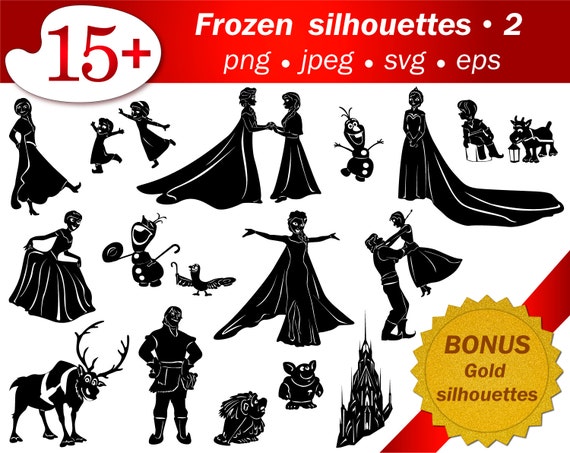 Download SVG frozen cartoon silhouettes cricut Disney silhouettes ...