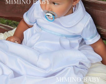 MARK Baptism gown, boys Christening gown, Boy Baptism outfit, Christening outfit, Baby boy Baptism outfit, Cherry Blossom, boy baby shower