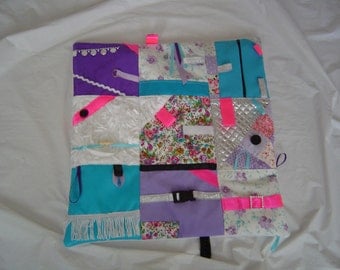 Fidget/Dementia/Anxiety/Sensory activity quilt/blanket