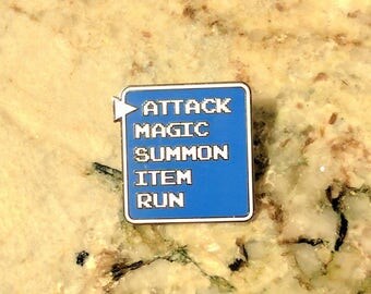 Final Fantasy Attack Battle Bar Enamel Pin