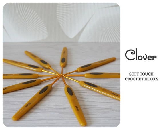 Clover crochet hooks Soft touch Steel crochet hook All