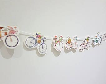 Bicycle Paper Garland Bunting