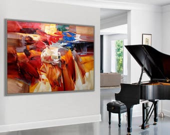Abstract Art, Abstract Painting, Modern Art , Contemporary Art, 36x48"/90x120cm Large Art