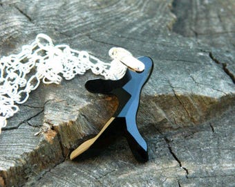 black choker black pendant black necklace gift for sister gift gothic necklace for women steampunk jewelry witch halloween vampire necklace