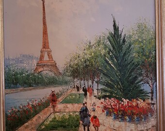 Signed Burnett oil Painting