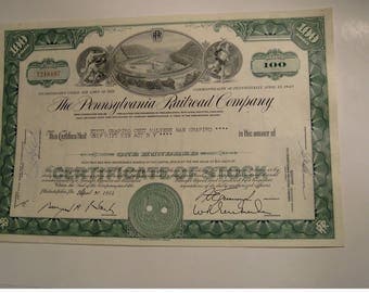 USA Old Stock Certificates: Railroad