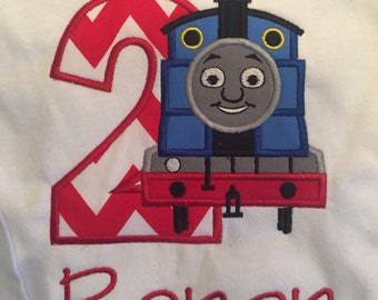 Custom Boutique Thomas the Train Birthday Shirt