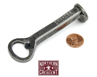 Tiny Railroad Spike Bottle Opener - Groomsmen Gift, miniature gift for him, 6th anniversary gift, best iron anniversary gift, Item B16-T