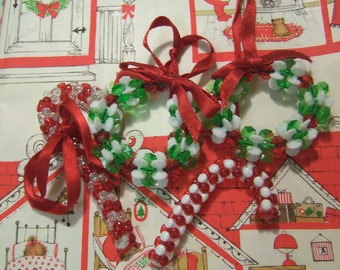 lovely beaded christmas ornaments