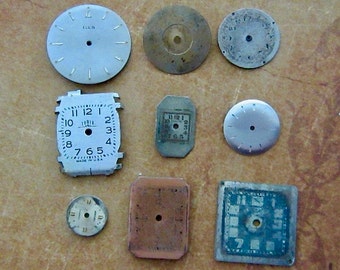 Vintage Antique Watch Assortment Faces - Steampunk - Scrapbooking B35