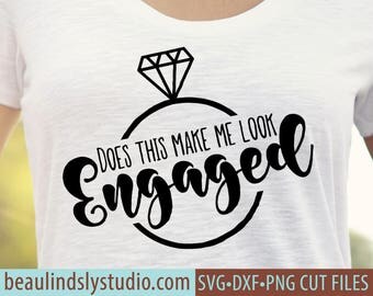 Engaged SVG, New Fiance SVG, Future Wife SVG Cutting File, Bridal Shower Gift Idea svg File For Silhouette, Engagement svg File For Cricut