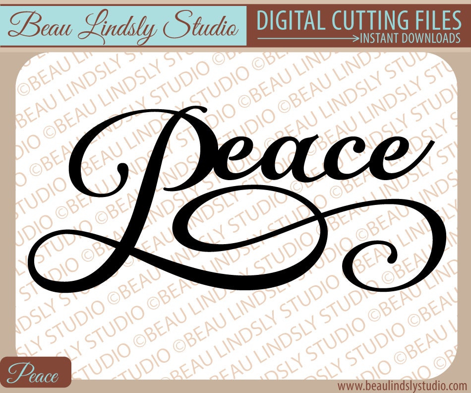 CHRISTMAS SVG CUTTING File: Peace Christmas Clip Art Holiday